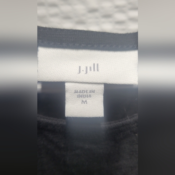 J. Jill Black Casual Dress With Pockets - Picture 2 of 6